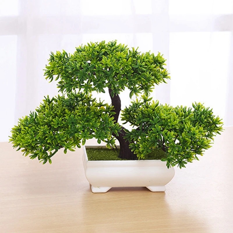Bonsai Garden Sushi - 1 قطعة نباتات اصطناعية خضراء بونساي