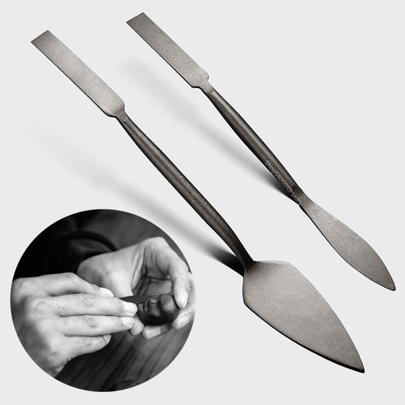 Soil Scoop Tool - برأسين نحت سكين المنغنيز الصلب الصفصاف