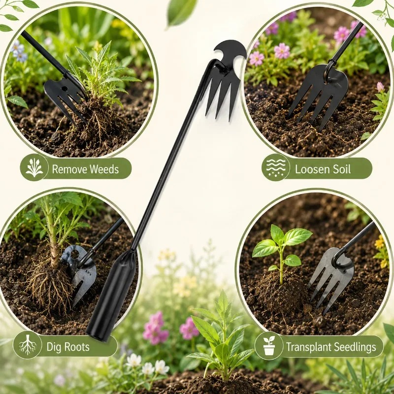 أداة يدوية 2 في 1 للحدائق: مشط - مراجعة Soil Scoop Tool وسعره