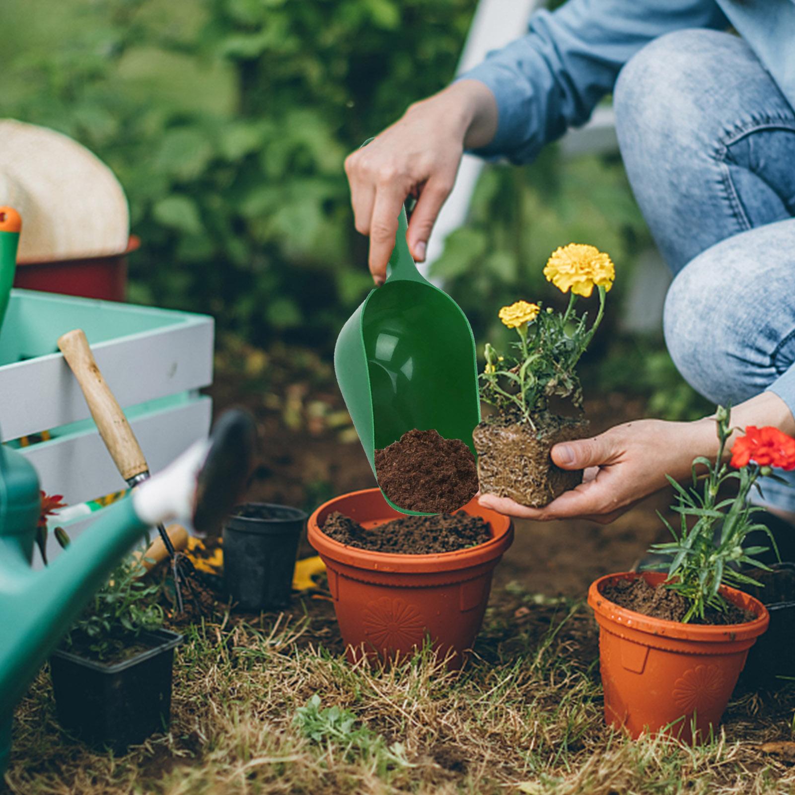 مجرفة حدائق كبيرة السعة مع مقب - مراجعة Soil Scoop Tool وسعره