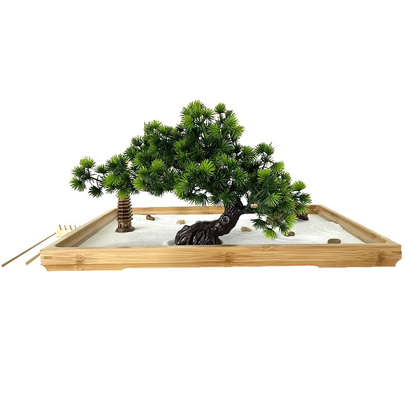 حديقة زن اليابانية للمكتب مع ر - مراجعة Bonsai Tree Zen Garden وسعره