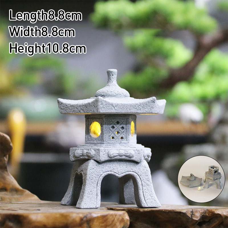 خمر زن مصغرة الرمال الحجر برج  - مراجعة Bonsai Garden In Japan وسعره