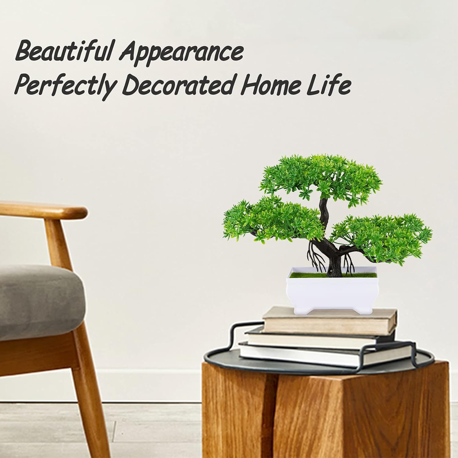 1 قطعة نباتات اصطناعية خضراء ب - مراجعة Bonsai Garden Sushi وسعره